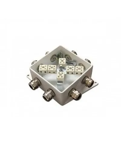 КМ-О (12к*10,0)-IP66-120х120, пять вводов: Коробка монтажная огнестойкая в Белгороде