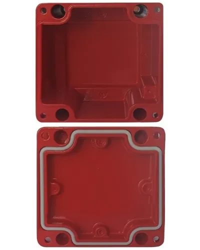 МКС Мороз, глухая, IP66/IP68, красный. Коробка коммутационная металлическая. Магнито-Контакт в Белгороде