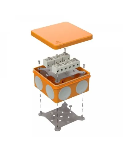Коробка огнестойкая 100х100х50 (60-0300-FR6.0-12). Коробка огнестойкая для открытой установки. Промрукав в Белгороде