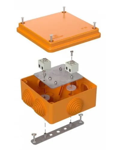 Коробка огнестойкая 100х100х50 (40-0300-FR2.5-4). Коробка огнестойкая для открытой установки. Промрукав в Белгороде