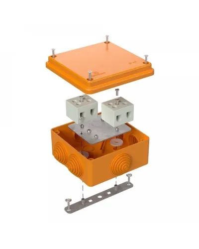 Коробка огнестойкая 100х100х50 для о/п (40-0300-FR10.0-4). Коробка огнестойкая для открытой установки. Промрукав в Белгороде